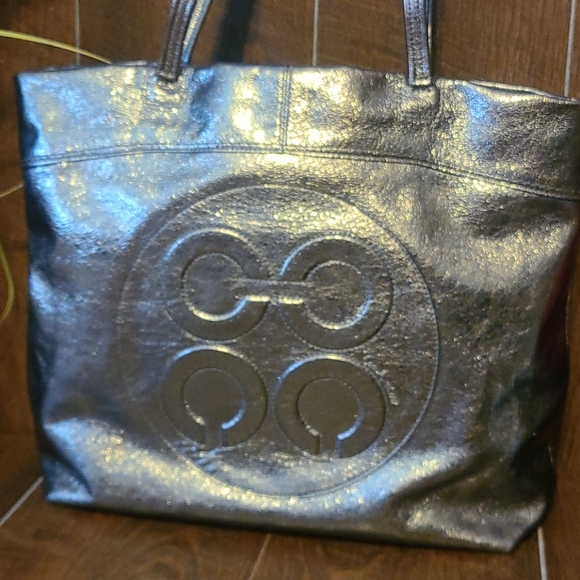 COACH - Julia Metallic Leather Perry Tote - Picture 5 of 11